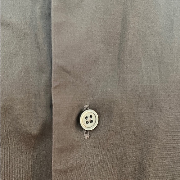 Express Charcoal Button-Up Collard Shirt Size Large Cotton/Spandex Modern Fit - Picture 3 of 6